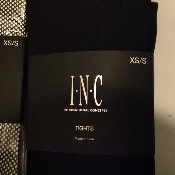 Small black tight INC International Concepts $14.99 xs/s 5'4" -5'6" Nwt USA made - Picture 2 of 8